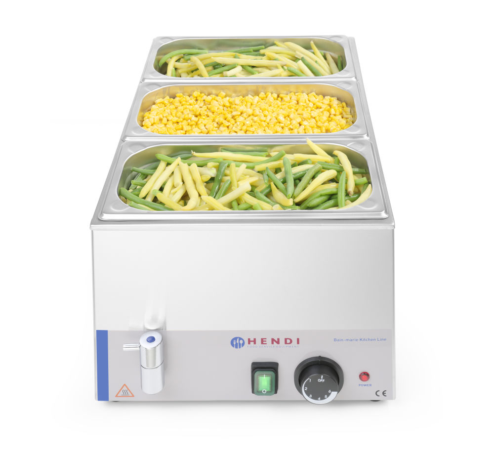 HENDI Bain-Marie Kitchen Line mit Ablasshahn