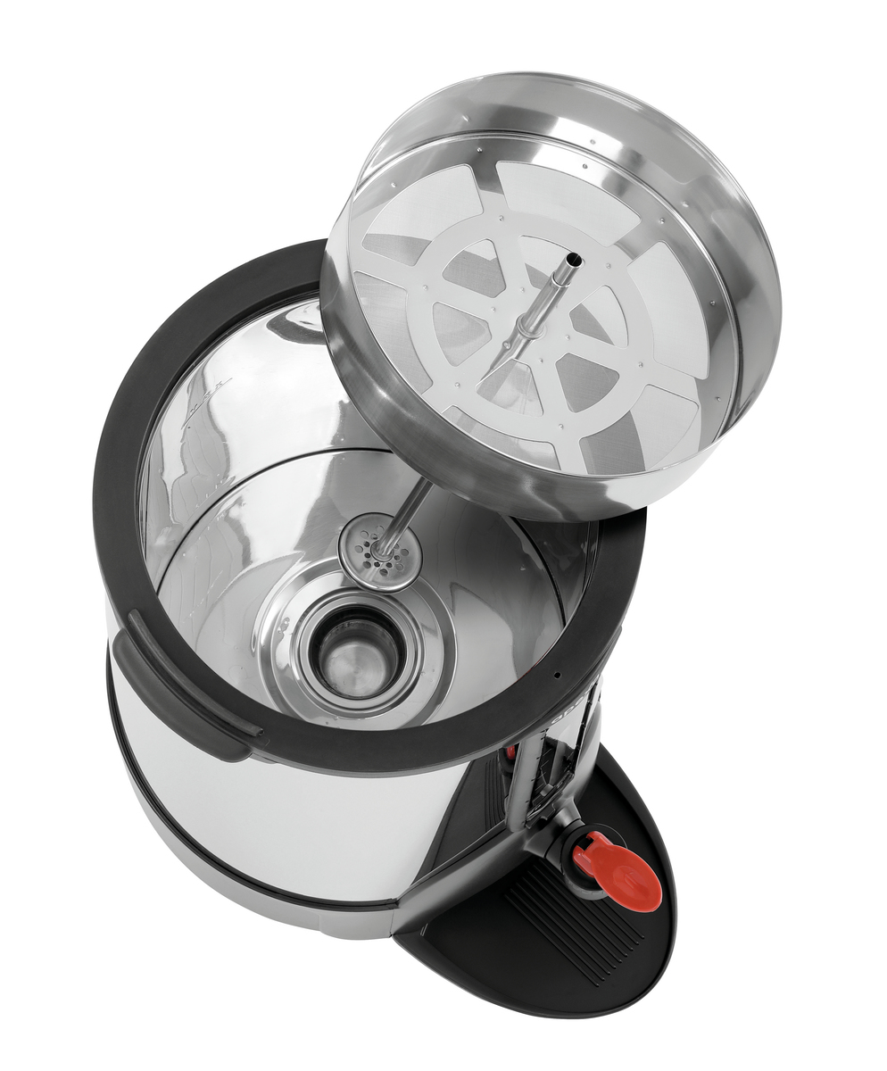 Rundfilter Kaffeemaschine 6L, Edelstahl