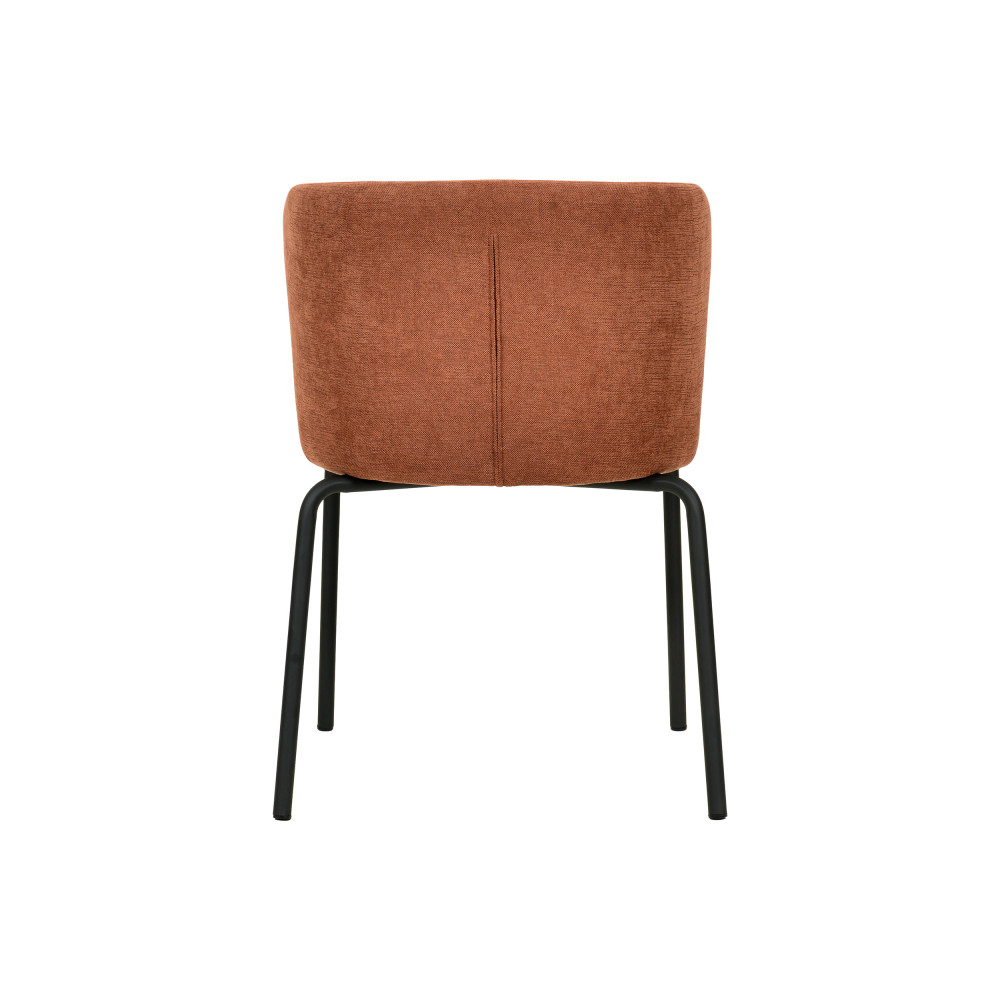 Break Stapelstuhl mit Bezug - Braun-Rot