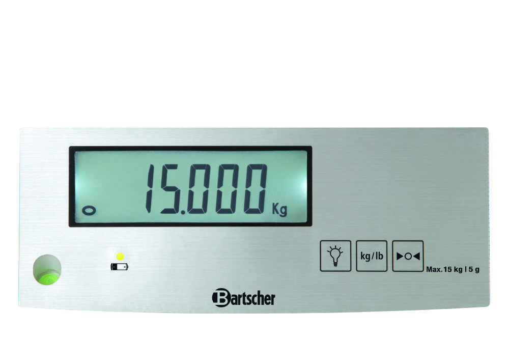 Bartscher Küchenwaage 15kg/5g Display