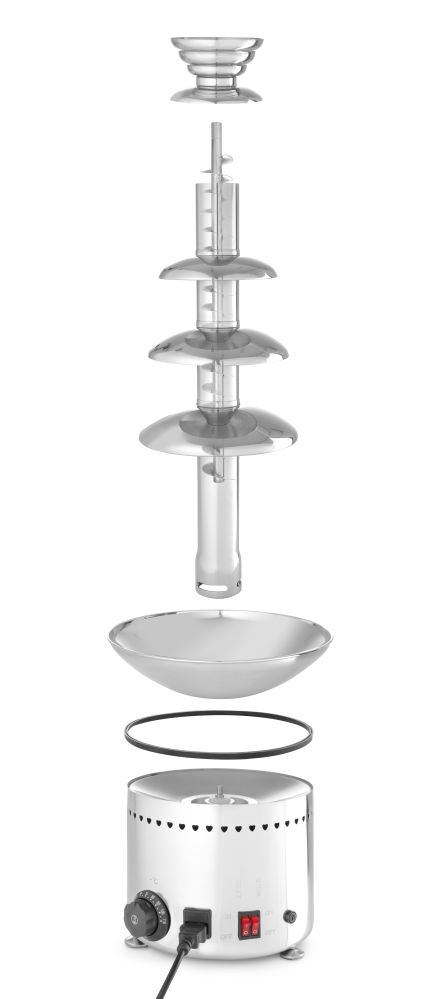HENDI Schokoladenbrunnen mit 5 Ebenen