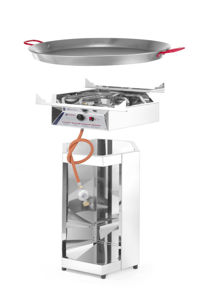 HENDI Gasgrill Fiesta 800 mit Paellapfanne