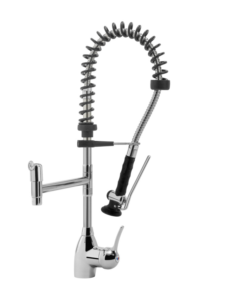 STYL SHRINK Geschirrwaschbrause Schwenkhahn und BEST-Semi LOW-FLOW Brausekopf