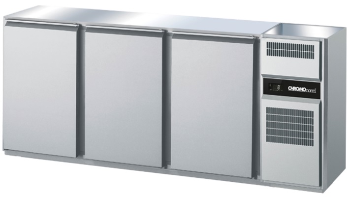 CHROMOnorm Kühltisch GN 1/1, 3 Türen