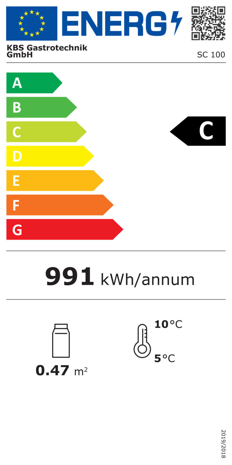 KBS Kühlvitrine SC 100 CHR