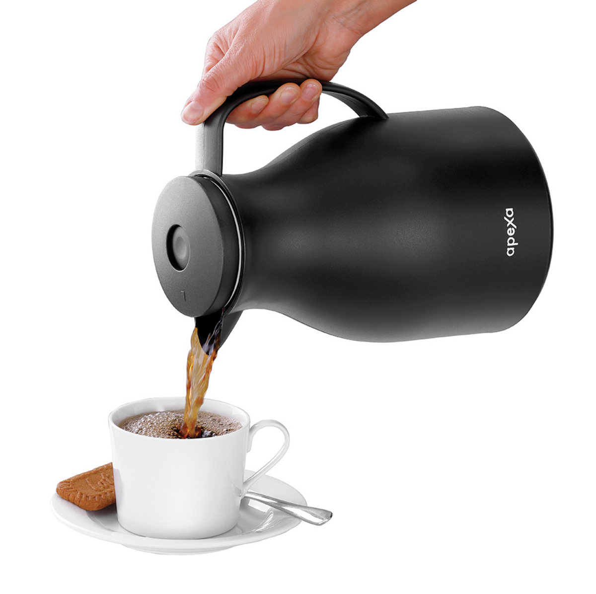 Isolierkanne 1L schwarz