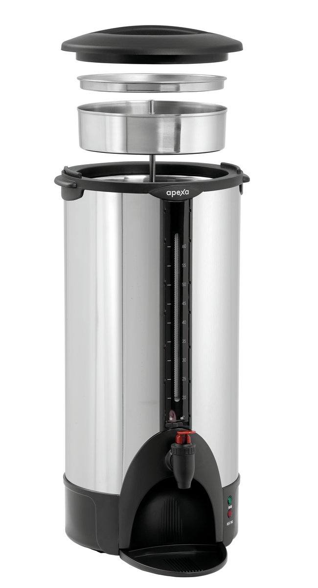 Rundfilter Kaffeemaschine 9L, Edelstahl